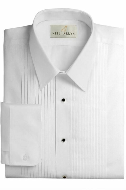 Women's Cut White Tuxedo shirt